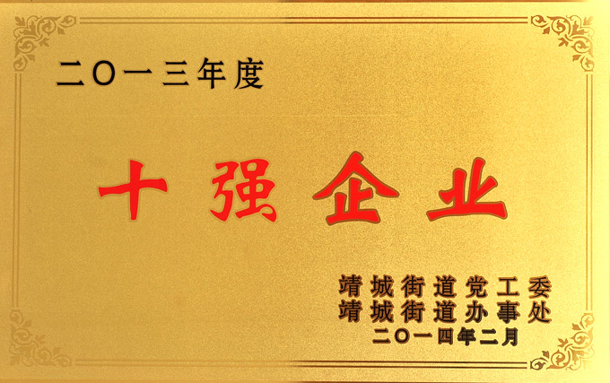 十強(qiáng)企業(yè)